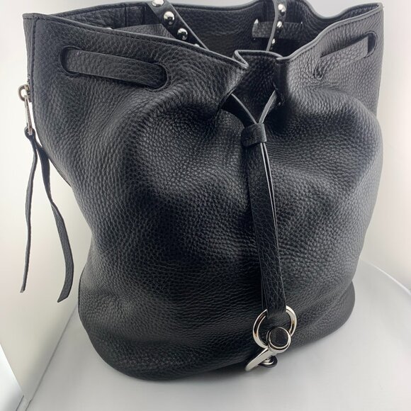 amazon black leather school backpack Premium Black Leather Backpack